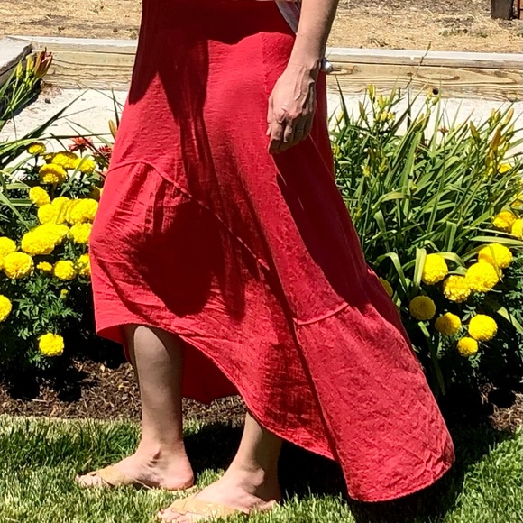 Michael Stars Cotton Gauze Maxi Skirt - Picture 5 of 9